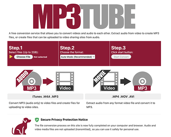 MP3TUBE Web Interface